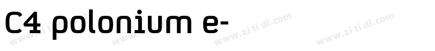 C4 polonium e字体转换